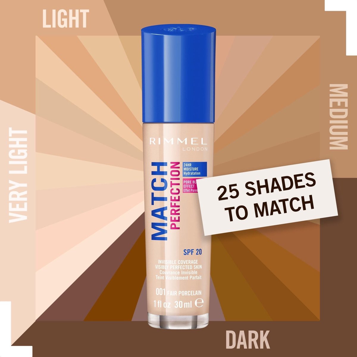 Rimmel 603 Chocolate Match Perfection Foundation 30ml