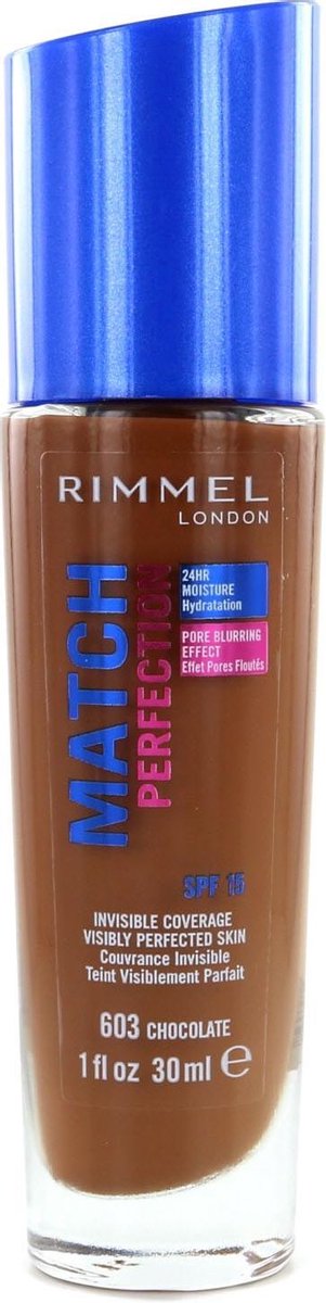 Rimmel 603 Chocolate Match Perfection Foundation 30ml