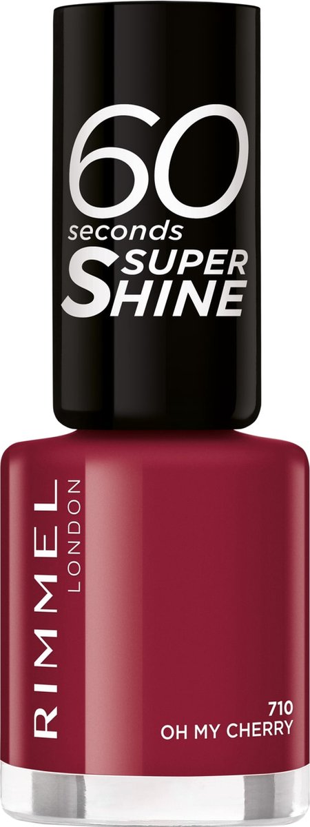 Rimmel 710 Oh My Cherry 60 sec SuperShine Nagellak 8ml