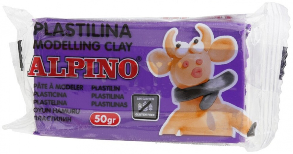 Alpino boetseerklei 50 gram - Púrpura