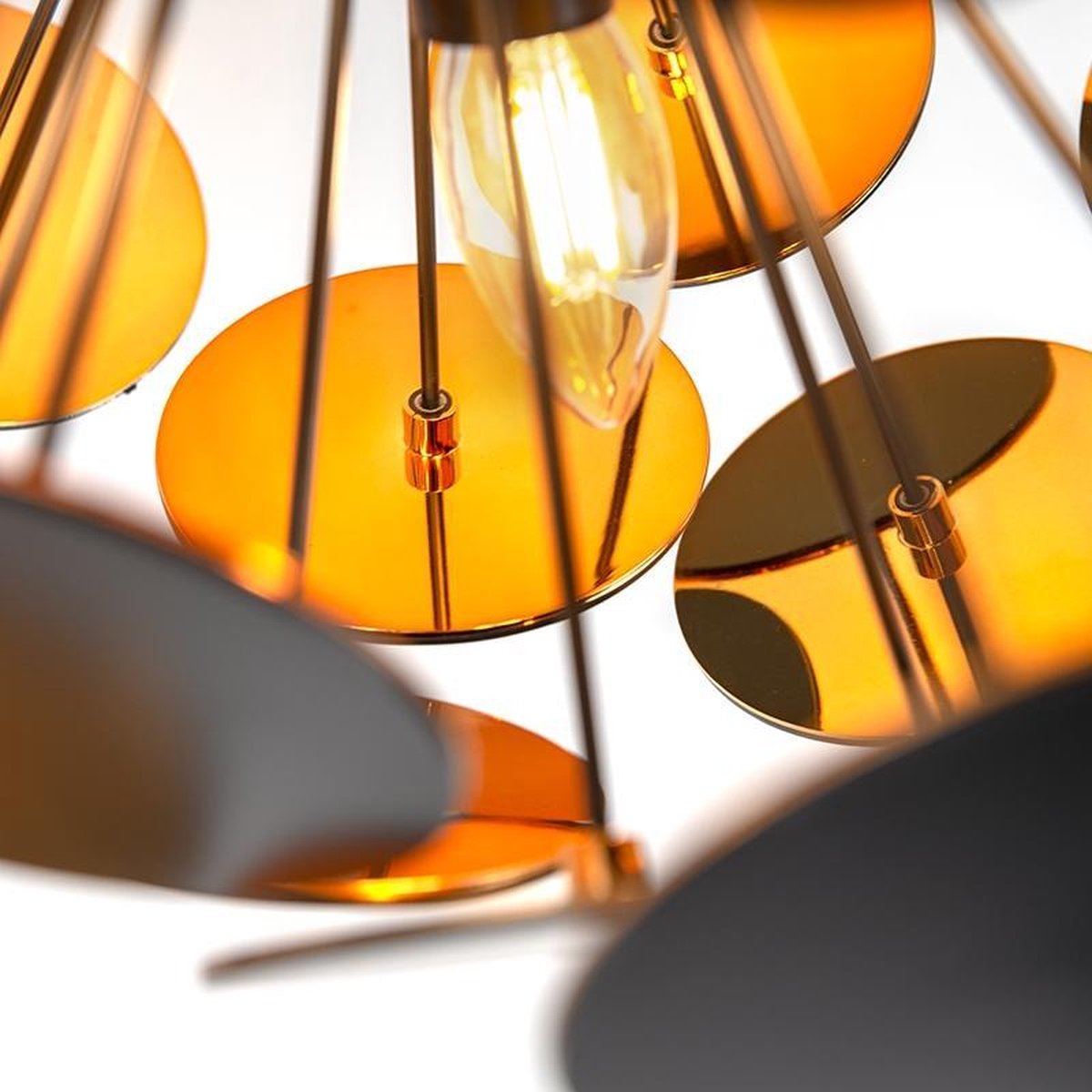 TRIO Discalgo Plafondlamp - Zwart