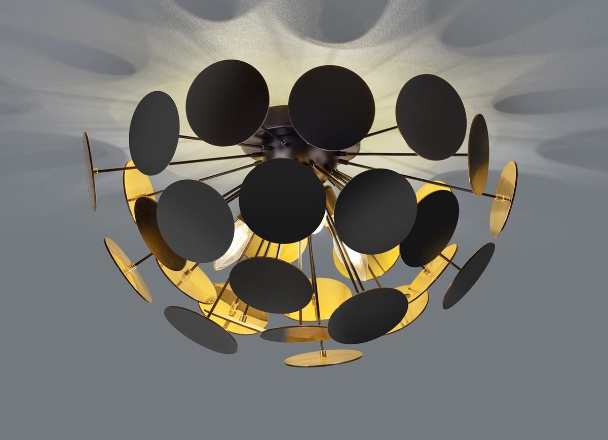 TRIO Discalgo Plafondlamp - Zwart