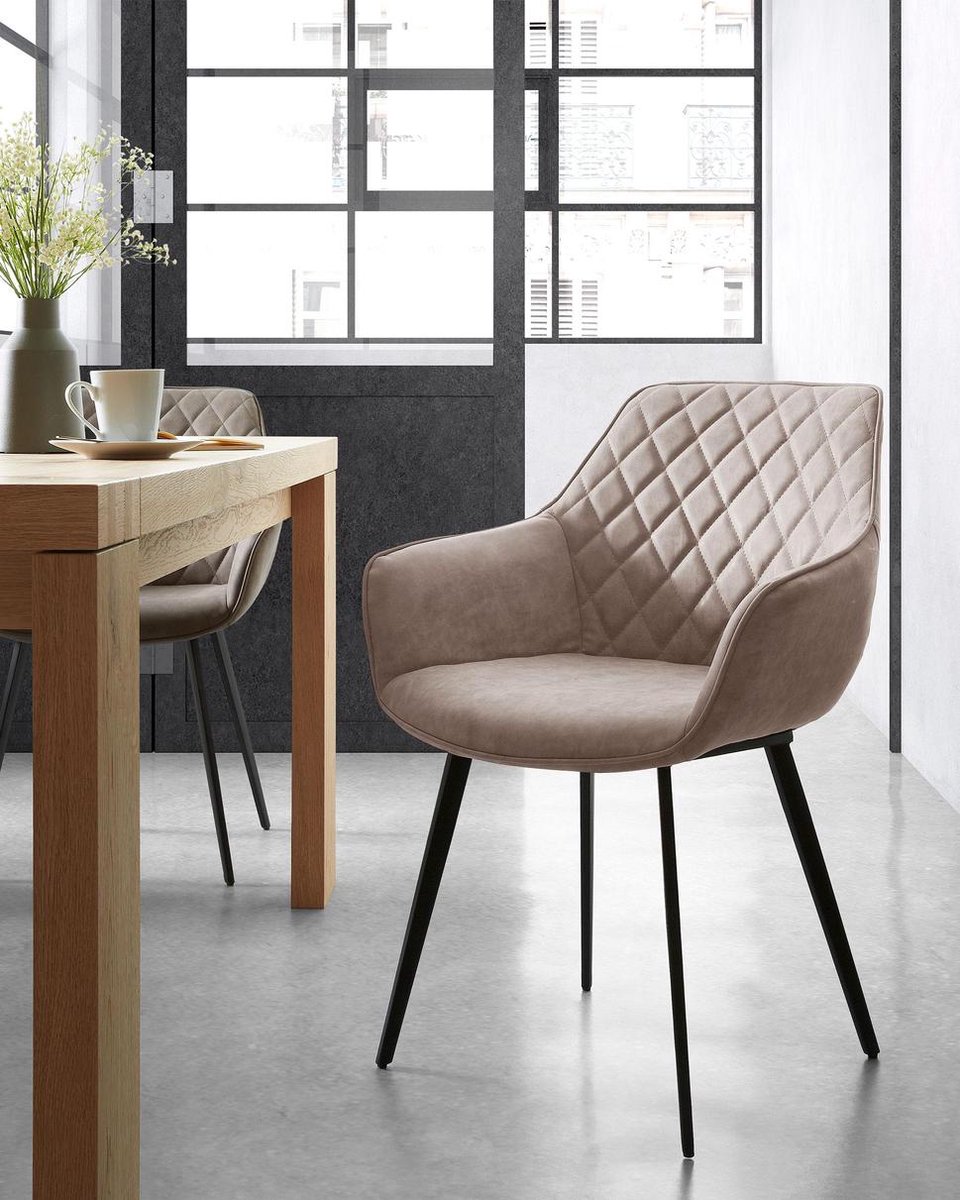Kave Home Amira Eetkamerstoel - Bruin
