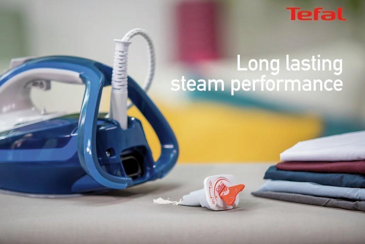 Tefal TurboPro Anti-Calc FV5688 - Blauw