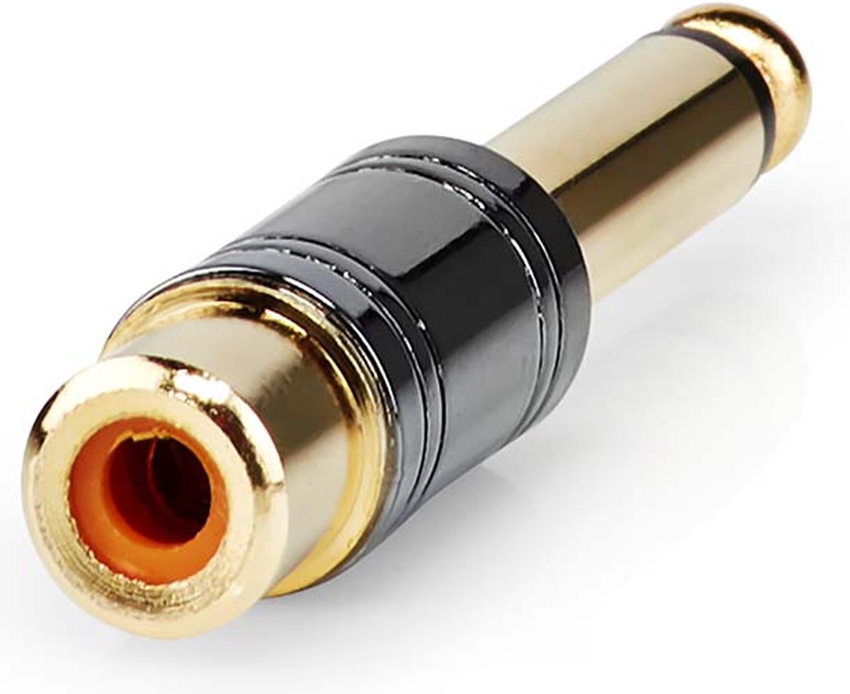 Nedis CABW23935BKG mono audio adapter 6,35 mm male - RCA female - Grijs