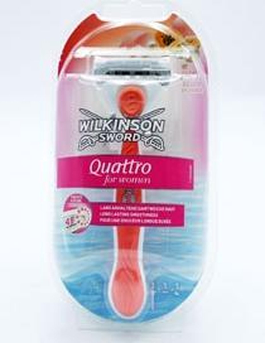 Wilkinson Scheermes Quattro Papaya 1UP - 1 Scheersysteem