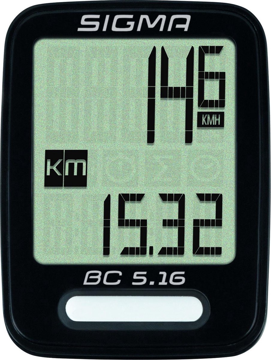 Sigma Fietscomputer Bc 5.16 - Zwart