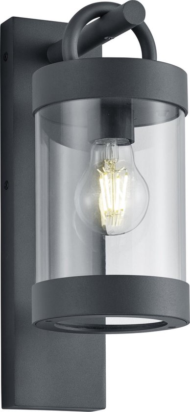 TRIO Sambesi Wandlamp met schemersensor - Zwart