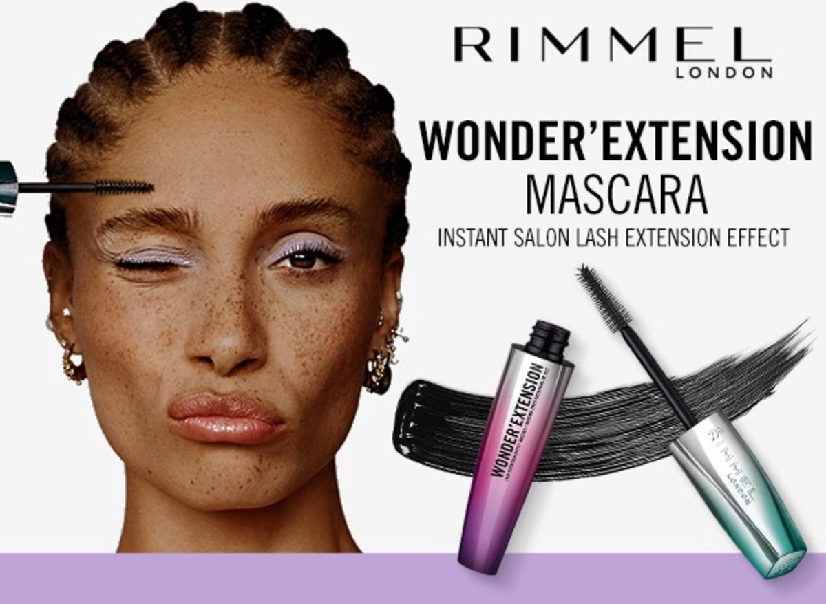 Rimmel 001 Black Wonder Extension Mascara mascara - Zwart
