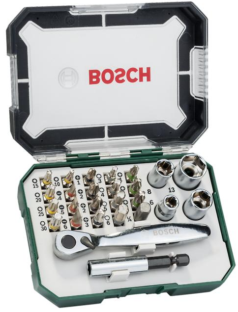Bosch Mini Ratelschroefbitset | Extra Hard DHZ | 26-delig