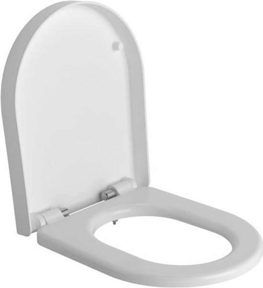 Clou First toiletzitting met deksel soft closing en quick release systeem B36xH4.8xD42cm CL/04.06030 - Wit