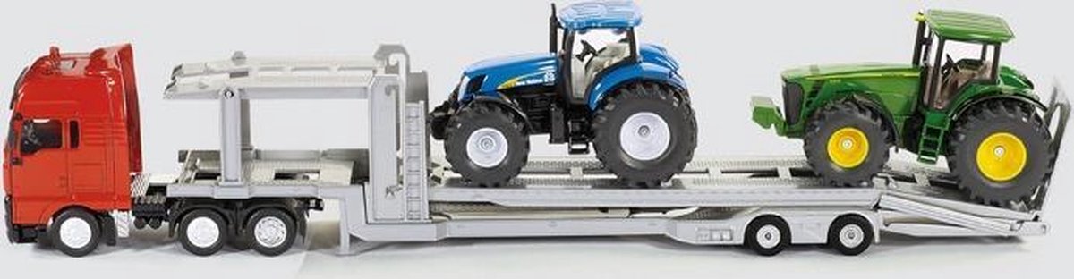 Siku vrachtwagen met transporter en sportwagens rood/zilver (3934) - Grijs
