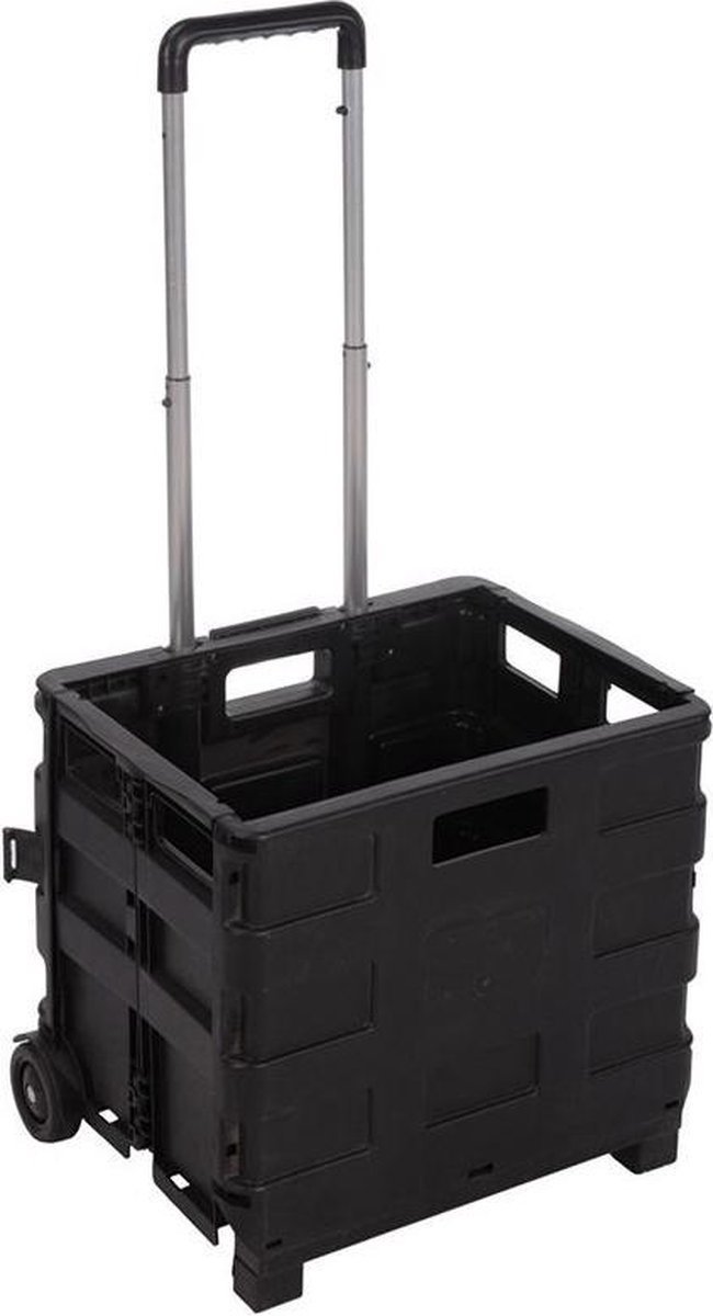 Trolley Met Krat - Zwart