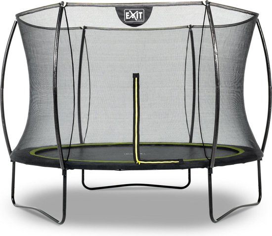 EXIT Toys Silhouette Trampoline Rond Met Veiligheidsnet - 244 Cm - - Zwart