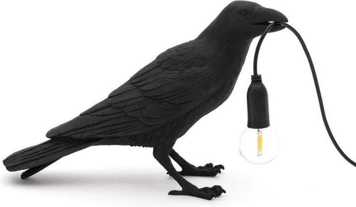 Seletti Bird Tafellamp - Zwart