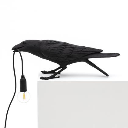 Seletti Bird Tafellamp - Zwart