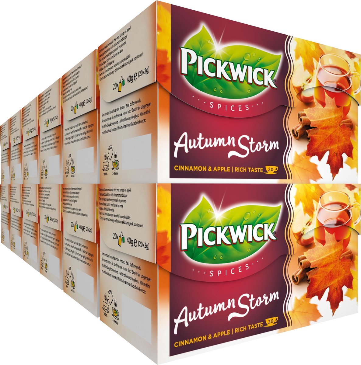 Pickwick - Spices Autumn Storm zwarte thee - 12x 20 zakjes