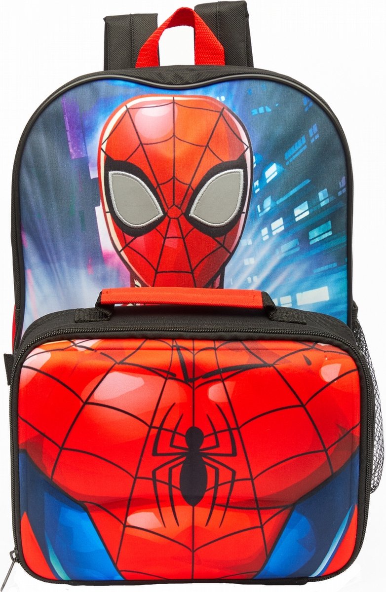 Marvel rugzak Spiderman jongens 8 liter polyester rood 3 delig