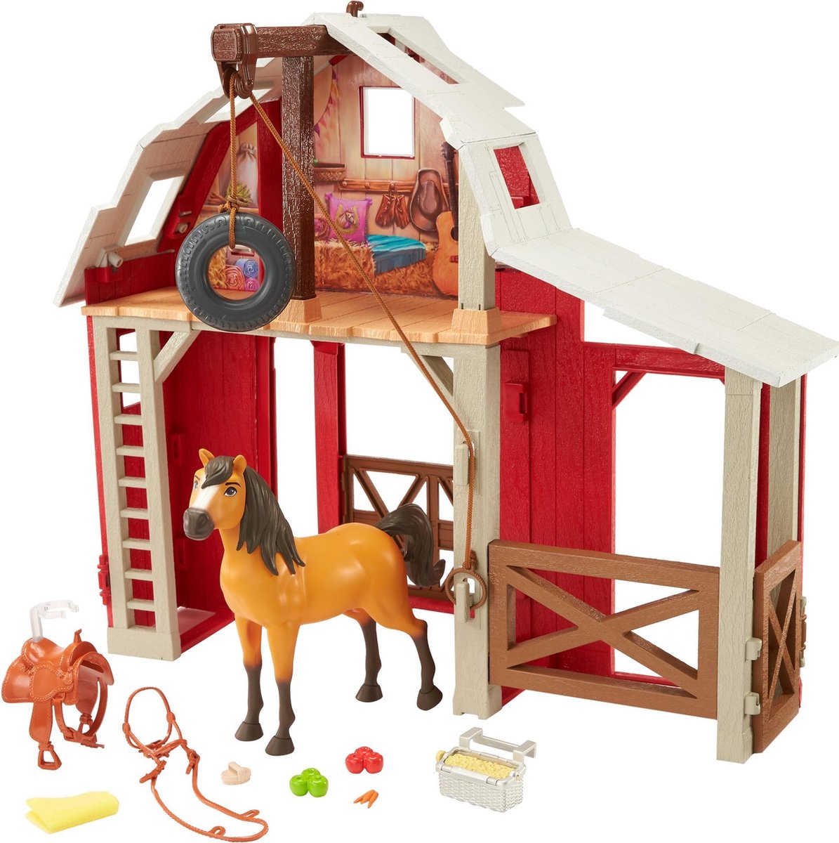 Mattel speelset Spirit Barn junior 12 delig