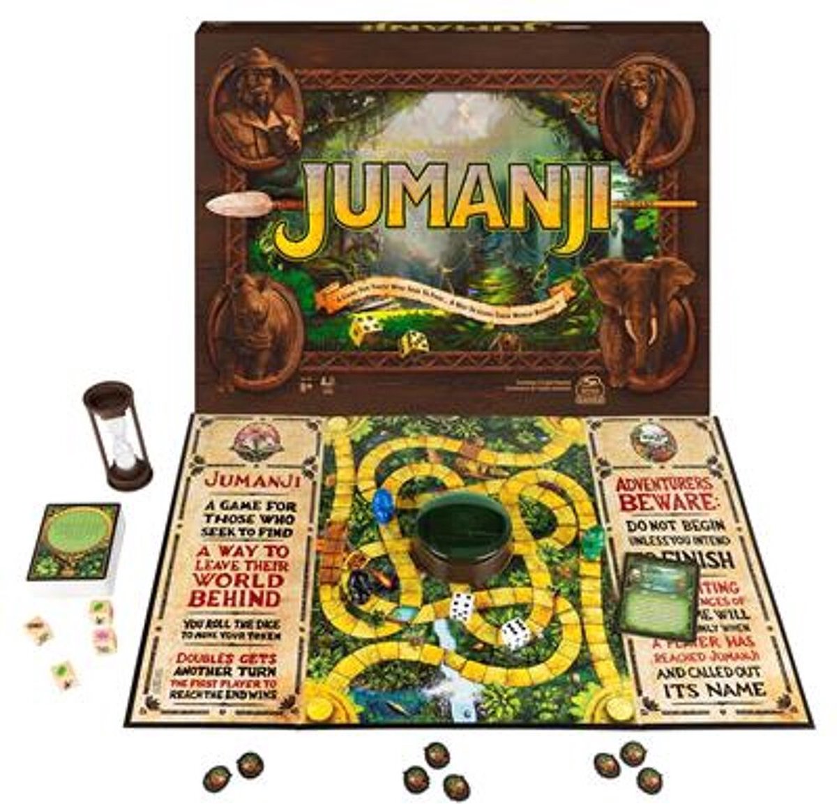 Spinmaster gezelschapsspel Jumanji (NL) - Bruin