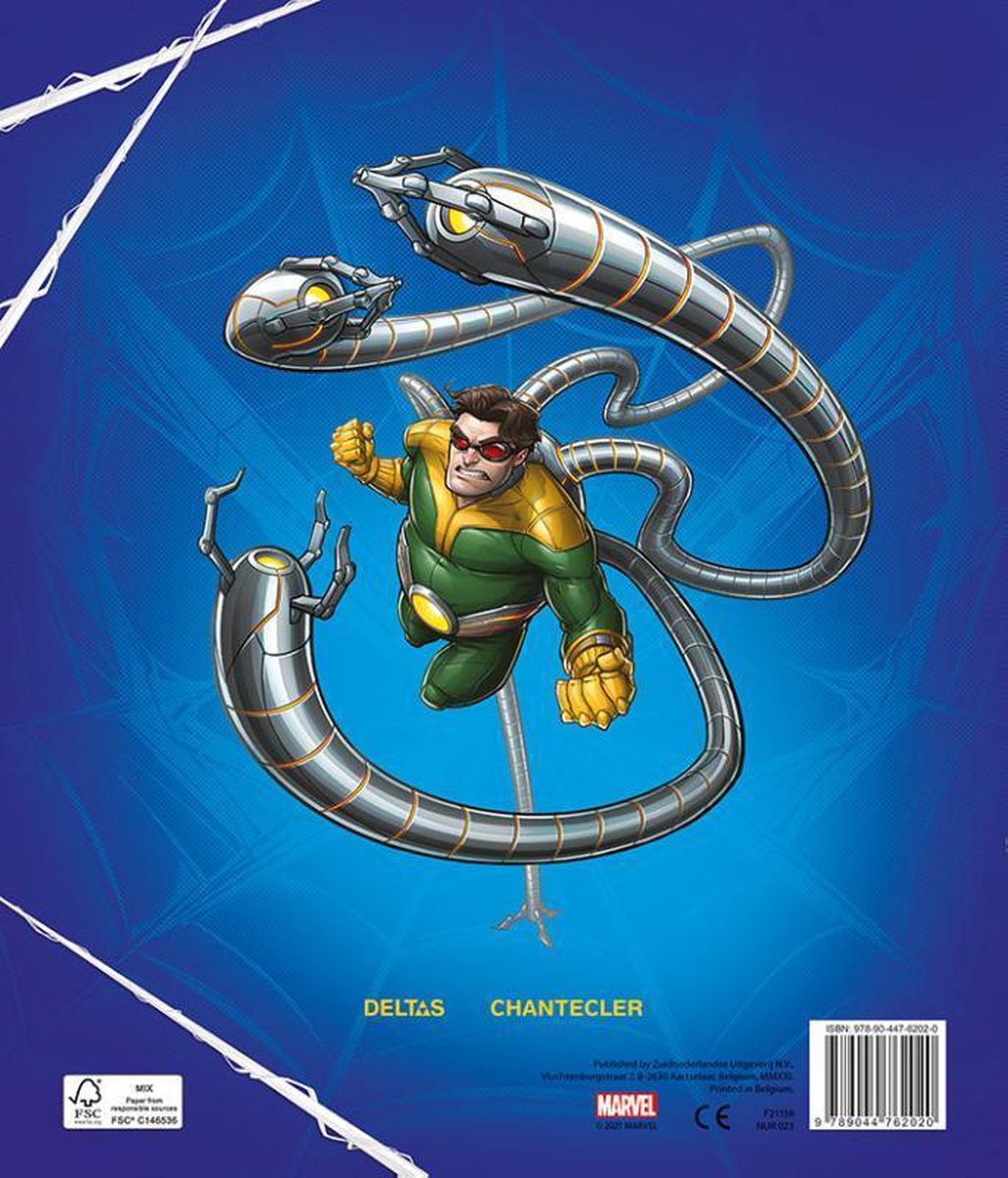 Marvel stickerparade Spider Man junior 28 x 24 cm donkerblauw