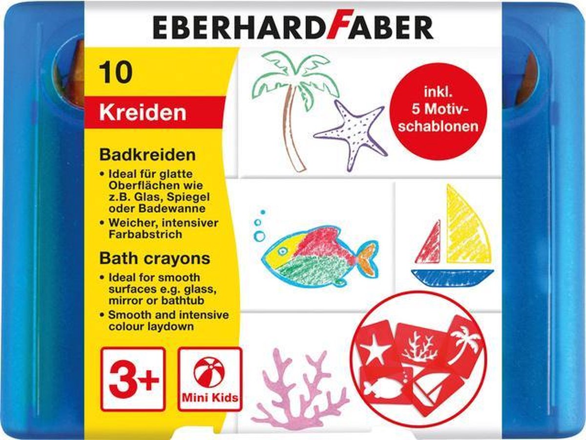 Eberhard Faber badkrijtjes junior wax 16 delig