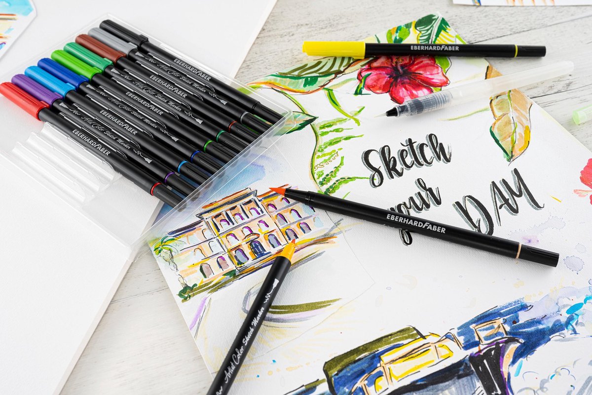 Eberhard Faber sketchmarkers Artist Color 0,8 mm 16 cm 12 stuks