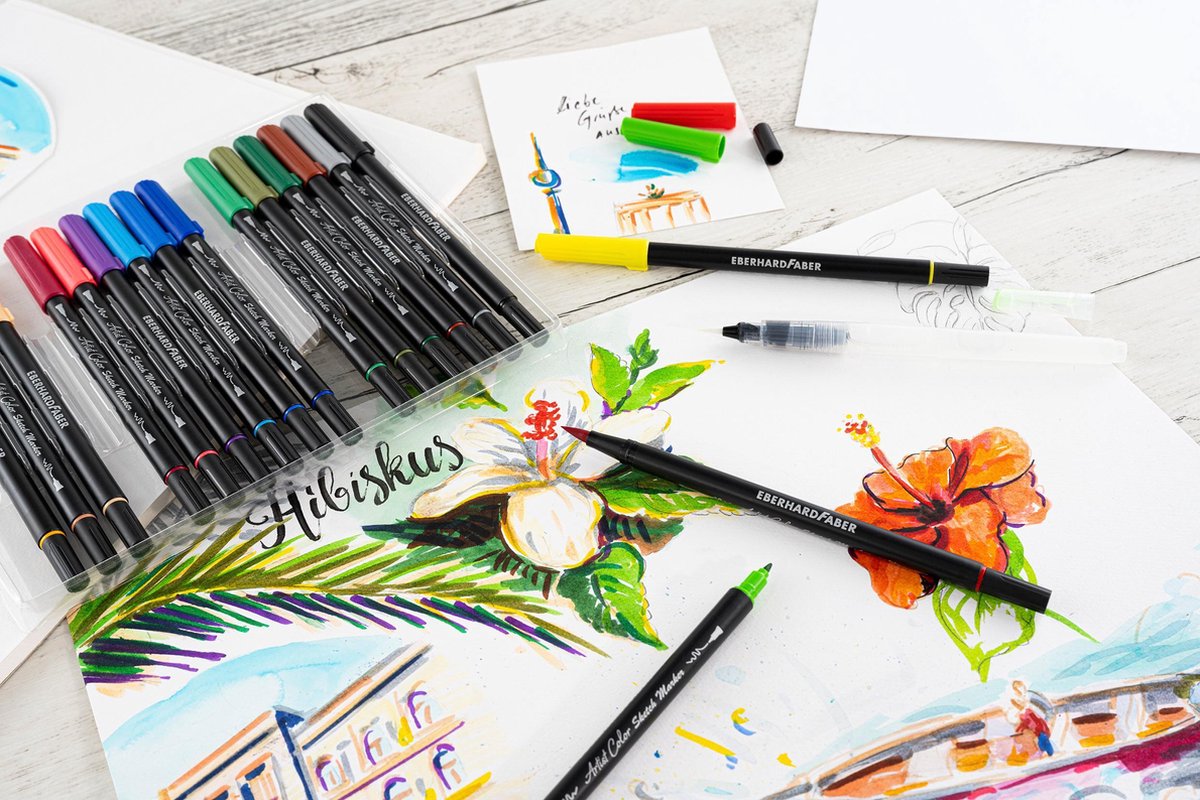 Eberhard Faber sketchmarkers Artist Color 0,8 mm 16 cm 18 stuks