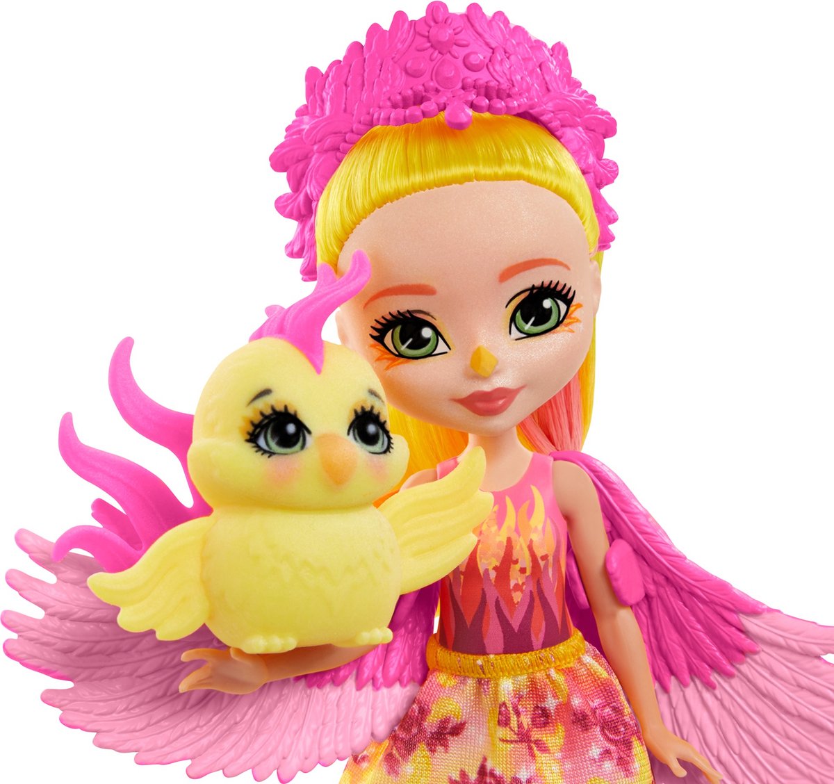 Enchantimals speelset Phoenix 21,5 cm roze/geel 2 delig