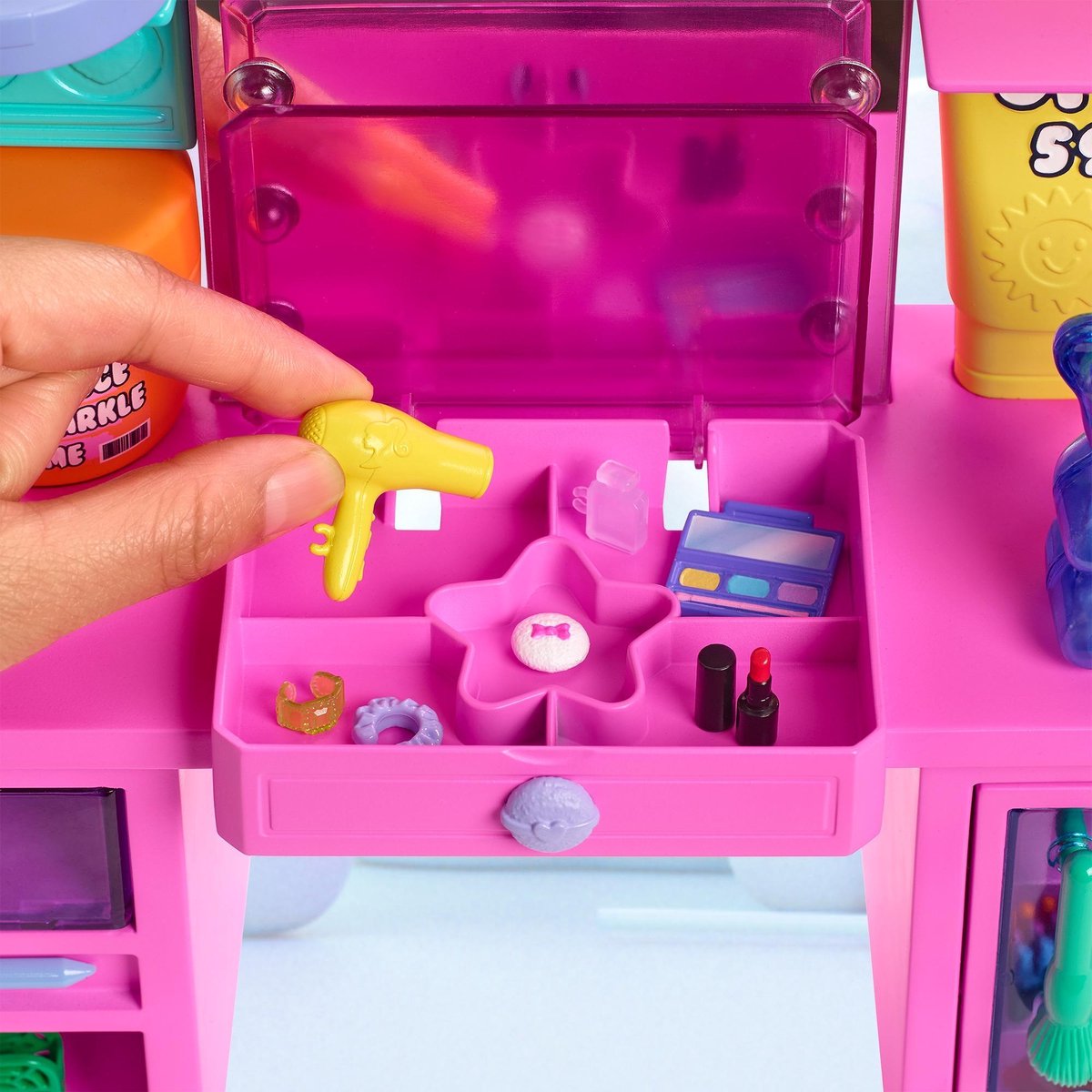 Barbie speelset Extra junior 30 cm roze/paars 55 delig