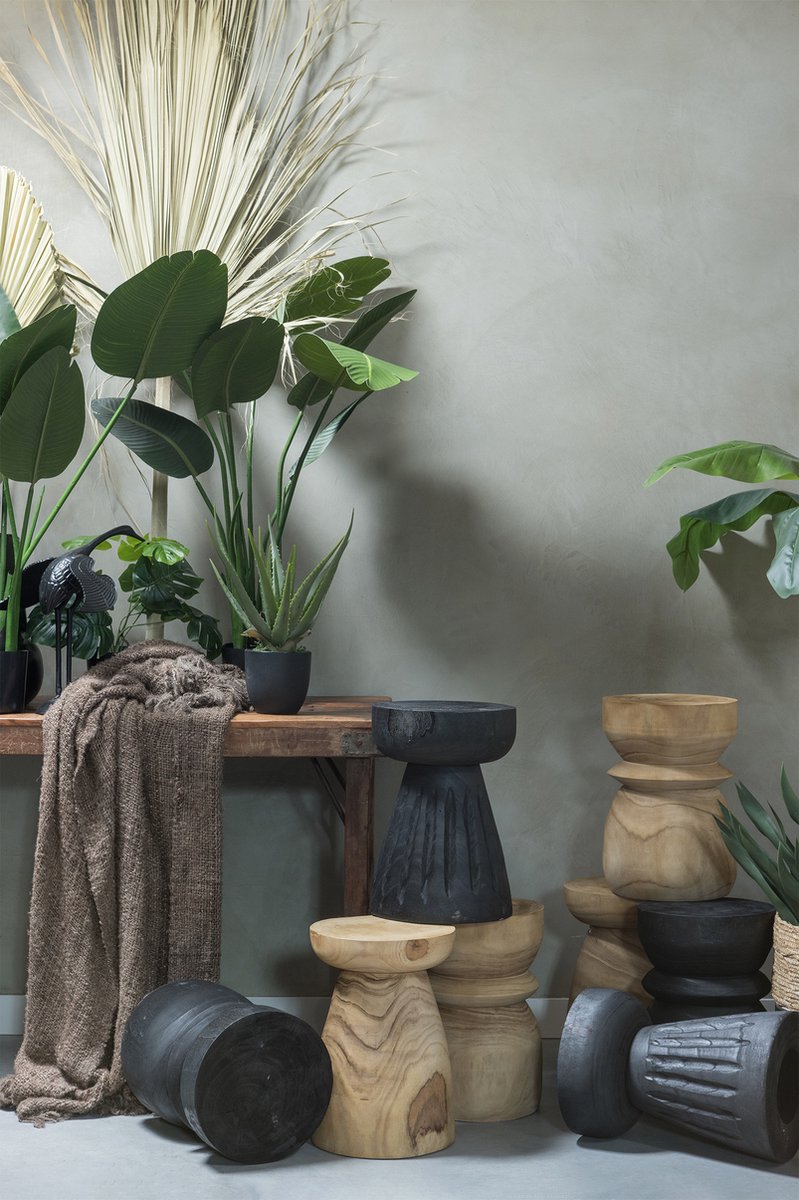 Woood Bikkel Kruk - Naturel - Bruin