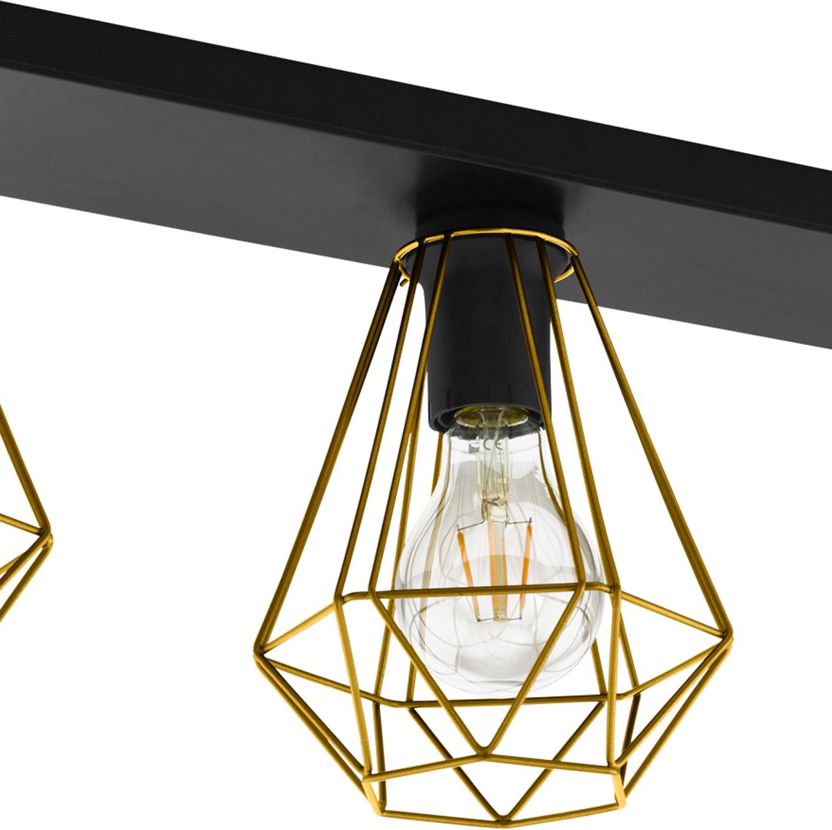 EGLO Tarbes Plafondlamp - Zwart