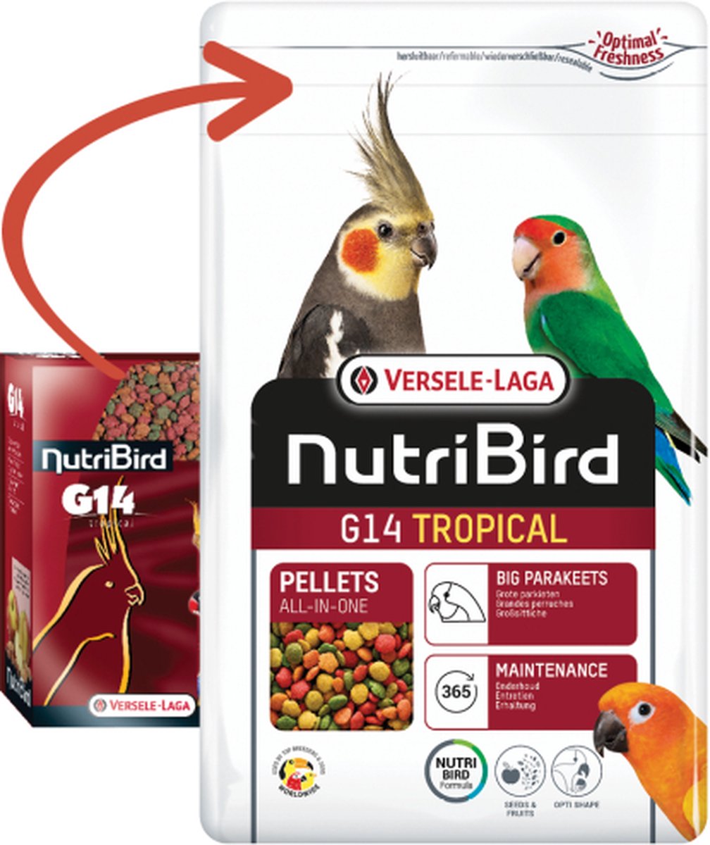 Versele-Laga G14 Tropical Grote Parkiet - Vogelvoer - 1 kg