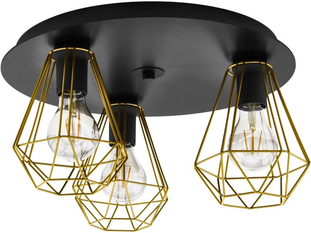 EGLO Tarbes Plafondlamp Ø 45 cm - Zwart