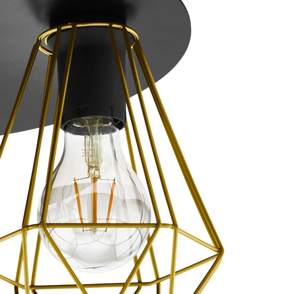 EGLO Tarbes Plafondlamp Ø 45 cm - Zwart