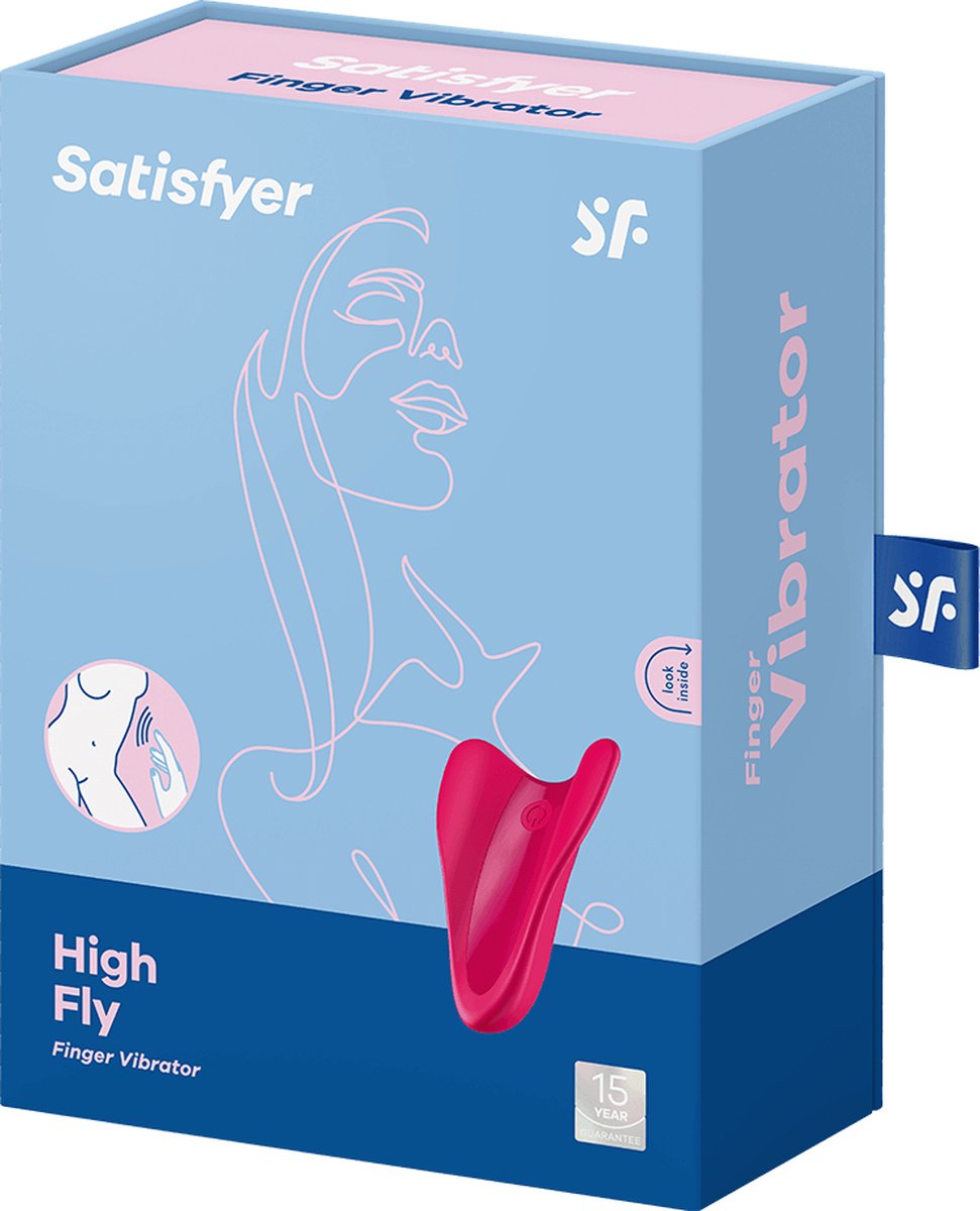 SATISFYER High Fly - Vingervibrator - Rood