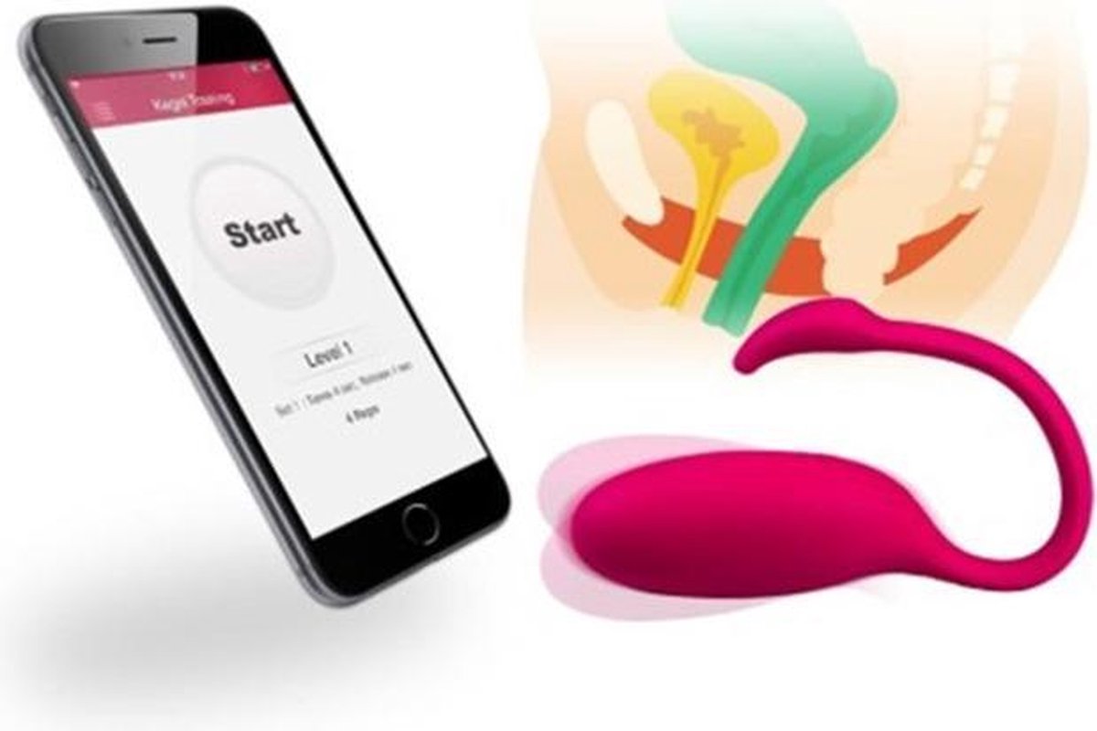 Magic Motion Bullet Vibrator Fugu - App controlled pink - Rood
