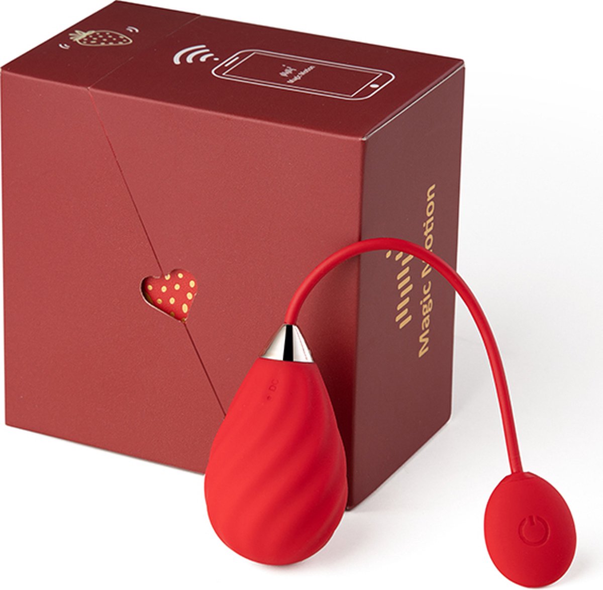 Magic Motion Love Egg Magic Sundae - App controlled - Rood