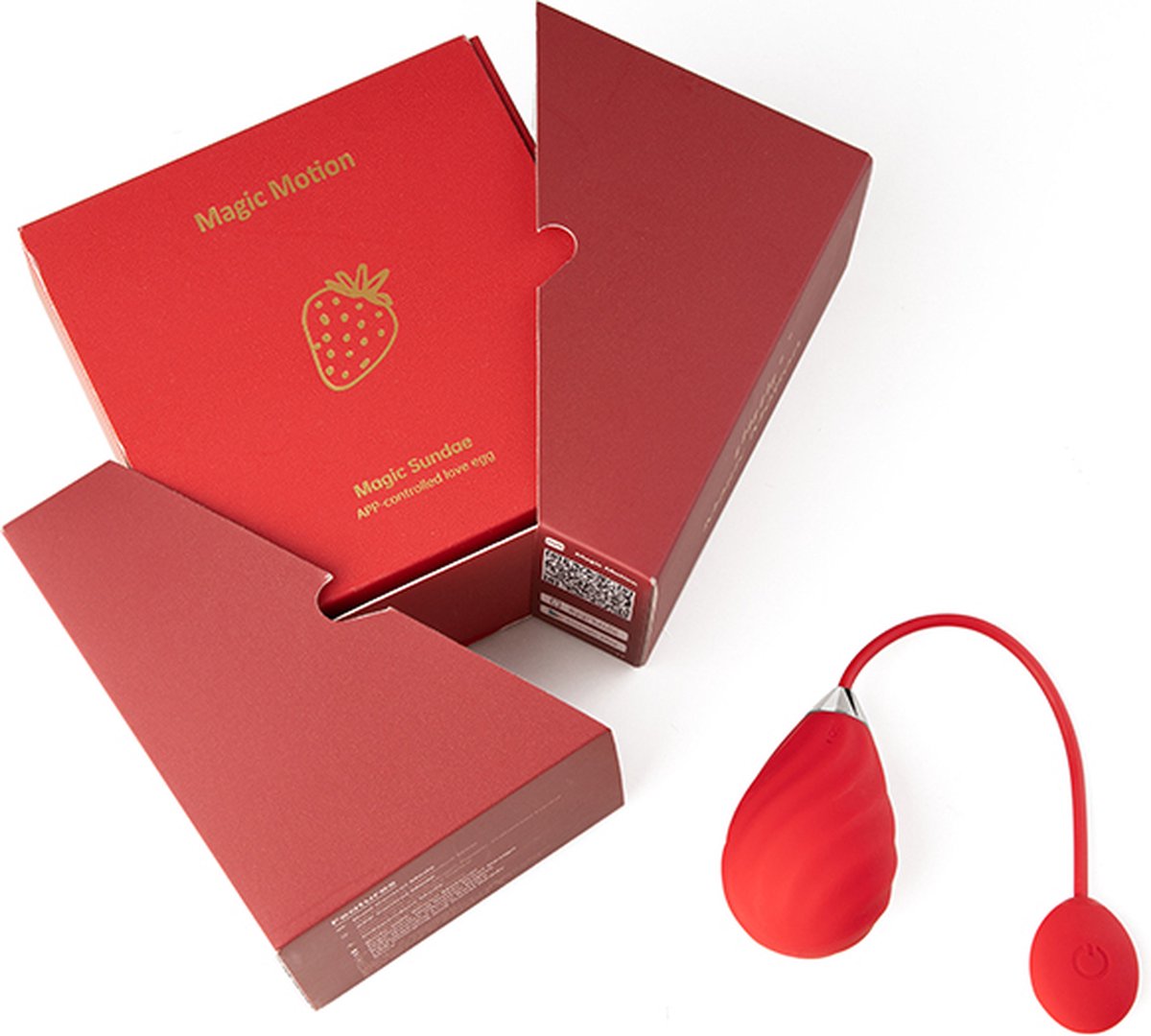 Magic Motion Love Egg Magic Sundae - App controlled - Rood