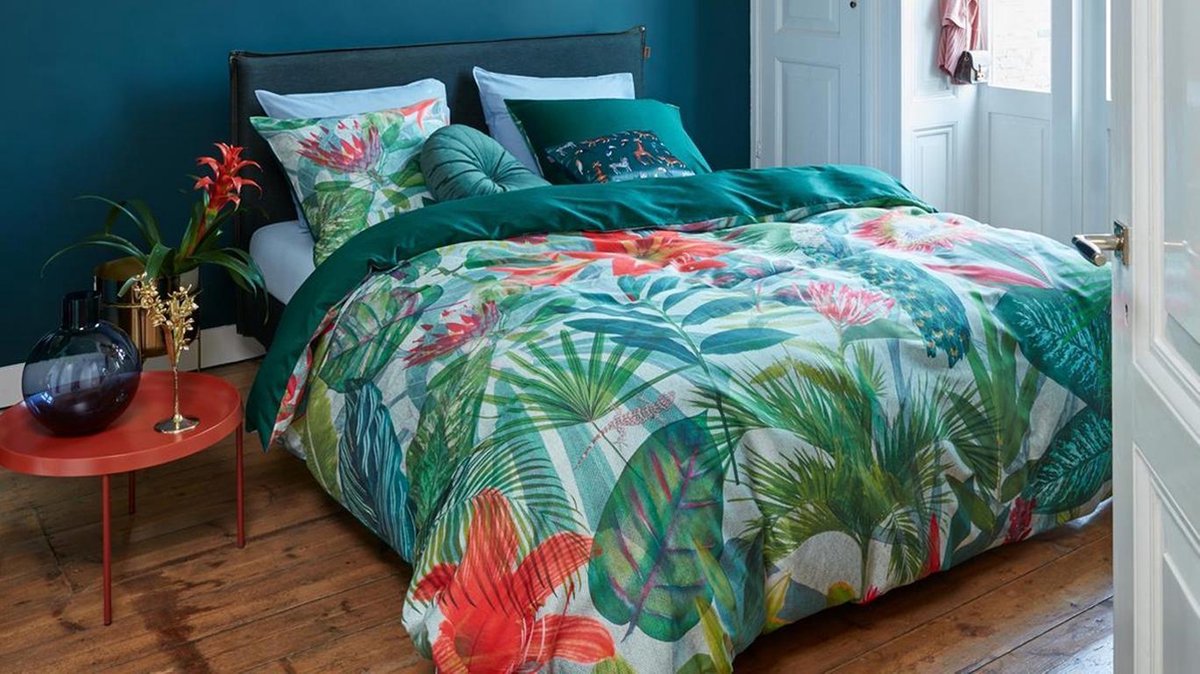 Beddinghouse Manoa Dekbedovertrek 200 x 220 cm - Groen