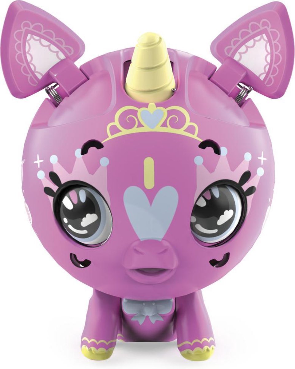 Zoobles speelset Unicorn and Tiger junior roze/donkerblauw 6 delig