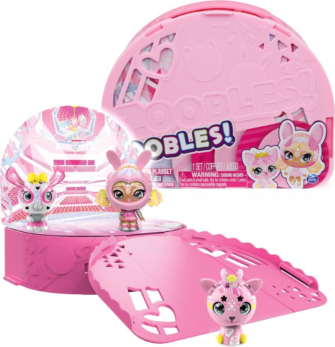 Zoobles speelset Diva Ballerina Trio junior 4 delig - Roze