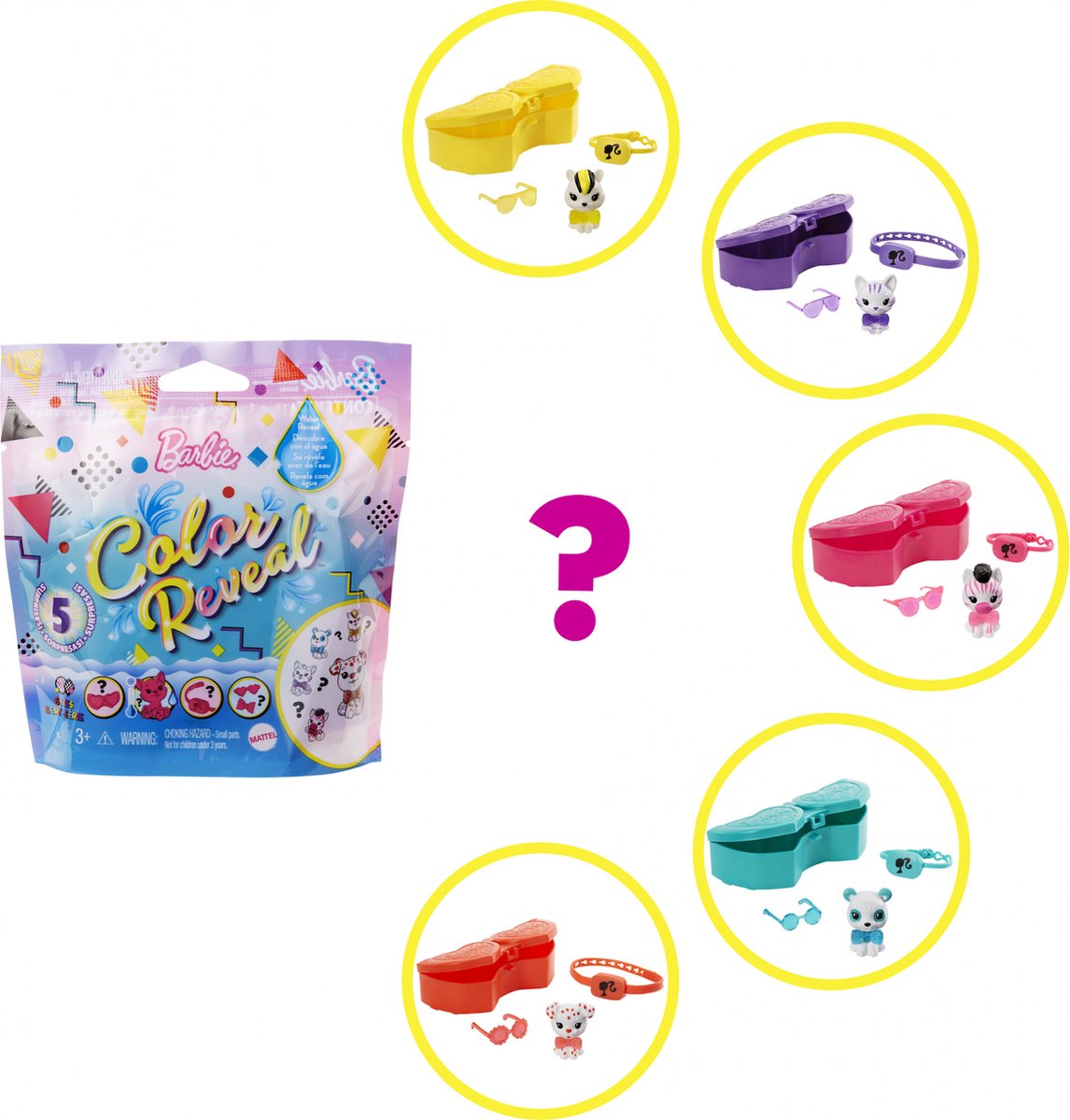 Barbie huisdieren surprise set junior 5 x 11 x 3 cm 25 delig