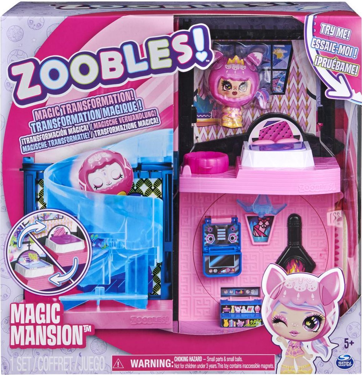 Zoobles speelset Magic Mansion junior - Roze