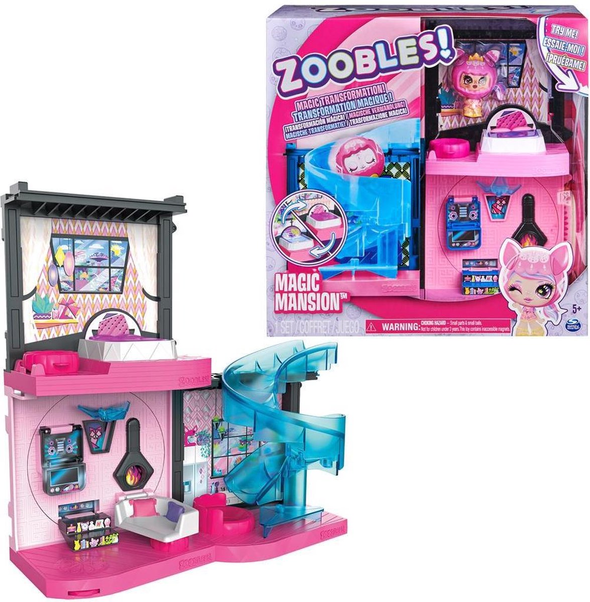 Zoobles speelset Magic Mansion junior - Roze
