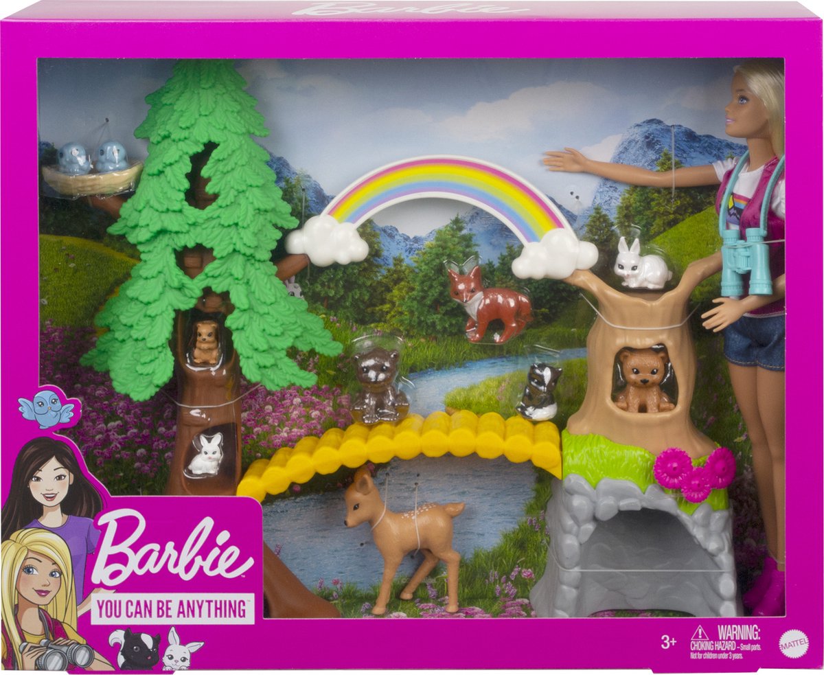 Barbie speelset De Wildernisgids meisjes 35 x 31 cm 17 delig