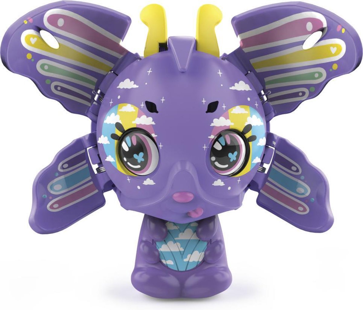 Zoobles speelset Butterfly and Fox junior paars/wit 6 delig