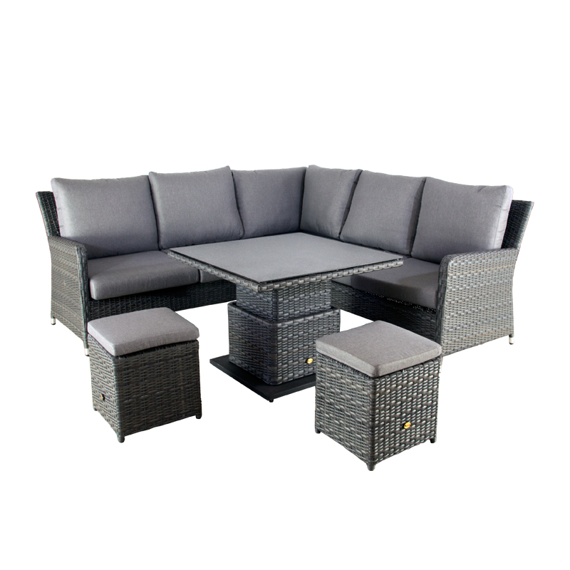 Oosterik Home Loungeset Ridgecrest Midnight Grey - Grijs