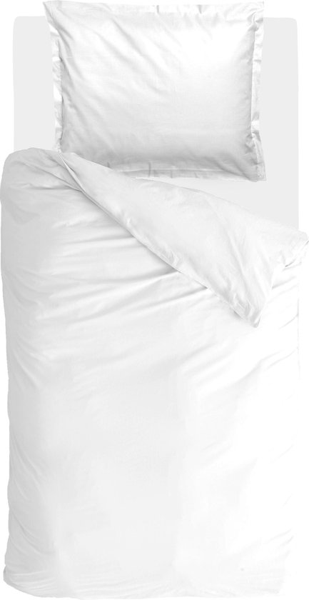 Walra Vintage Satin Dekbedovertrek 140 x 220 cm - Wit