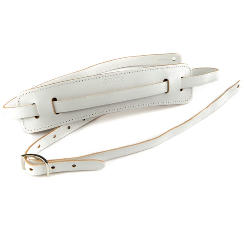 Gretsch Vintage Leather Strap Vintage White gitaarband